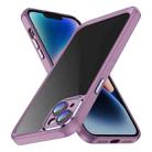 For iPhone 13 PC + TPU Phone Case with Lens Film(Light Purple) - 1