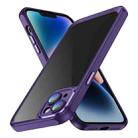 For iPhone 13 PC + TPU Phone Case with Lens Film(Dark Purple) - 1