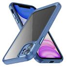 For iPhone 12 PC + TPU Phone Case with Lens Film(Blue) - 1