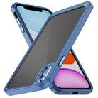 For iPhone XS Max PC + TPU Phone Case with Lens Film(Blue) - 1