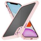 For iPhone XS / X PC + TPU Phone Case with Lens Film(Apricot) - 1