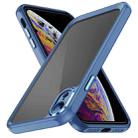 For iPhone XR PC + TPU Phone Case with Lens Film(Blue) - 1