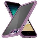 For iPhone 8 Plus / 7 Plus PC + TPU Phone Case with Lens Film(Light Purple) - 1