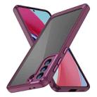 For Samsung Galaxy S21 5G PC + TPU Phone Case with Lens Film(Rose Red) - 1