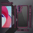 For Samsung Galaxy S21 Ultra 5G PC + TPU Phone Case with Lens Film(Rose Red) - 2