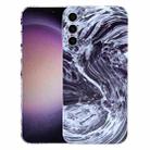 For Samsung Galaxy S23 5G Marble Pattern Phone Case(Black White) - 1