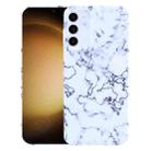 For Samsung Galaxy S23+ 5G Marble Pattern Phone Case(Green White) - 1