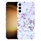 For Samsung Galaxy S23+ 5G Marble Pattern Phone Case(Red White) - 1