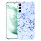 For Samsung Galaxy S22+ 5G Marble Pattern Phone Case(Blue White) - 1