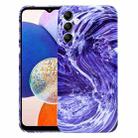 For Samsung Galaxy A14 Marble Pattern Phone Case(Purple White) - 1