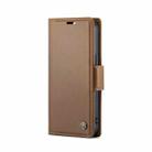 For iPhone 14 CaseMe 023 Butterfly Buckle Litchi Texture RFID Anti-theft Leather Phone Case(Brown) - 2