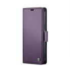 For iPhone 12 / 12 Pro CaseMe 023 Butterfly Buckle Litchi Texture RFID Anti-theft Leather Phone Case(Pearly Purple) - 2