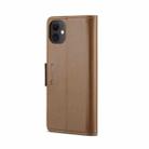 For iPhone 11 CaseMe 023 Butterfly Buckle Litchi Texture RFID Anti-theft Leather Phone Case(Brown) - 3