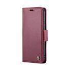 For iPhone 11 CaseMe 023 Butterfly Buckle Litchi Texture RFID Anti-theft Leather Phone Case(Wine Red) - 2