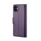 For iPhone 11 CaseMe 023 Butterfly Buckle Litchi Texture RFID Anti-theft Leather Phone Case(Pearly Purple) - 3