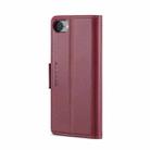 For iPhone SE 2022/SE 2020/6/7/8 CaseMe 023 Butterfly Buckle Litchi Texture RFID Anti-theft Leather Phone Case(Wine Red) - 3