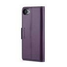 For iPhone SE 2022/SE 2020/6/7/8 CaseMe 023 Butterfly Buckle Litchi Texture RFID Anti-theft Leather Phone Case(Pearly Purple) - 3