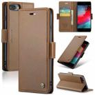 For iPhone 6 Plus/7 Plus/8 Plus CaseMe 023 Butterfly Buckle Litchi Texture RFID Anti-theft Leather Phone Case(Brown) - 1