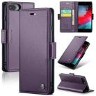 For iPhone 6 Plus/7 Plus/8 Plus CaseMe 023 Butterfly Buckle Litchi Texture RFID Anti-theft Leather Phone Case(Pearly Purple) - 1