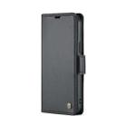 For iPhone 15 Pro Max CaseMe 023 Butterfly Buckle Litchi Texture RFID Anti-theft Leather Phone Case(Black) - 2