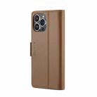 For iPhone 15 Pro CaseMe 023 Butterfly Buckle Litchi Texture RFID Anti-theft Leather Phone Case(Brown) - 3