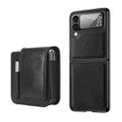 For Samsung Galaxy Z Flip4 Retro Thinking Series PC Shockproof Phone Case with Bag(Black) - 1