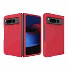 For Google Pixel Fold Oil-sprayed Integrated Phone Case(Red) - 1