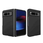 For Google Pixel Fold Oil-sprayed Integrated Phone Case(Black) - 1