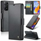 For Xiaomi Redmi Note 11 Pro 5G Global CaseMe 023 Butterfly Buckle Litchi Texture RFID Anti-theft Leather Phone Case(Black) - 1