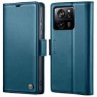 For Xiaomi 13T/13T Pro CaseMe 023 Butterfly Buckle Litchi Texture RFID Anti-theft Leather Phone Case(Blue) - 1