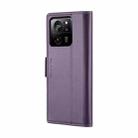 For Xiaomi 13T/13T Pro CaseMe 023 Butterfly Buckle Litchi Texture RFID Anti-theft Leather Phone Case(Pearly Purple) - 3