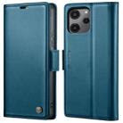 For Xiaomi Redmi 13C 4G / 13C 5G CaseMe 023 Butterfly Buckle Litchi Texture RFID Anti-theft Leather Phone Case(Blue) - 1