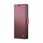 For Xiaomi 14 CaseMe 023 Butterfly Buckle Litchi Texture RFID Anti-theft Leather Phone Case(Wine Red) - 2