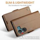 For Xiaomi Poco C65 4G CaseMe 023 Butterfly Buckle Litchi Texture RFID Anti-theft Leather Phone Case(Brown) - 2