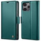 For Xiaomi Poco C65 4G CaseMe 023 Butterfly Buckle Litchi Texture RFID Anti-theft Leather Phone Case(Pearly Blue) - 1