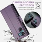 For Xiaomi Poco C65 4G CaseMe 023 Butterfly Buckle Litchi Texture RFID Anti-theft Leather Phone Case(Pearly Purple) - 3