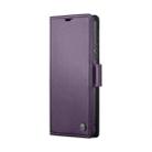 For Xiaomi Redmi Note 13 Pro 4G CaseMe 023 Butterfly Buckle Litchi Texture RFID Anti-theft Leather Phone Case(Pearly Purple) - 2