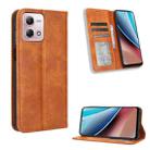 For Motorola Moto G Stylus 5G 2023 Magnetic Buckle Retro Texture Leather Phone Case(Brown) - 1