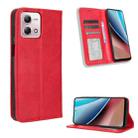 For Motorola Moto G Stylus 4G 2023 Magnetic Buckle Retro Texture Leather Phone Case(Red) - 1