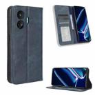 For Realme GT Neo5 SE Magnetic Buckle Retro Texture Leather Phone Case(Blue) - 1