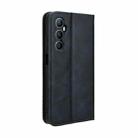 For Realme C65 4G Magnetic Buckle Retro Texture Leather Phone Case(Blue) - 3
