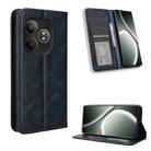 For Realme GT Neo6 SE 5G Magnetic Buckle Retro Texture Leather Phone Case(Blue) - 1