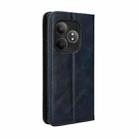 For Realme GT Neo6 SE 5G Magnetic Buckle Retro Texture Leather Phone Case(Blue) - 3