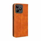 For Realme Note 50 4G Magnetic Buckle Retro Texture Leather Phone Case(Brown) - 3