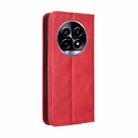 For Realme 13 Pro 5G / 13 Pro+ 5G Magnetic Buckle Retro Texture Leather Phone Case(Red) - 3