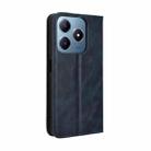 For Realme C63 4G / C61 4G / Narzo N63 4G Magnetic Buckle Retro Texture Leather Phone Case(Blue) - 3