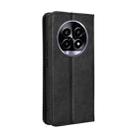 For Realme 13+ 5G Global Magnetic Buckle Retro Texture Leather Phone Case(Black) - 3