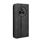 For Realme 14 Pro 5G Magnetic Buckle Retro Texture Leather Phone Case(Black) - 3
