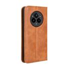 For Realme 14 Pro+ 5G Magnetic Buckle Retro Texture Leather Phone Case(Brown) - 3