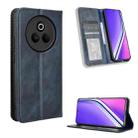 For Realme P3 Pro 5G Magnetic Buckle Retro Texture Leather Phone Case(Blue) - 1